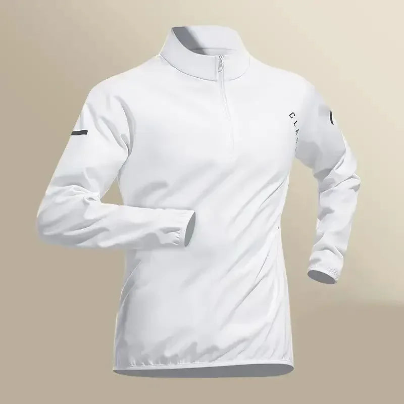 Men's Quick Dry Jacket And Jogger Set For Outdoor Fitness