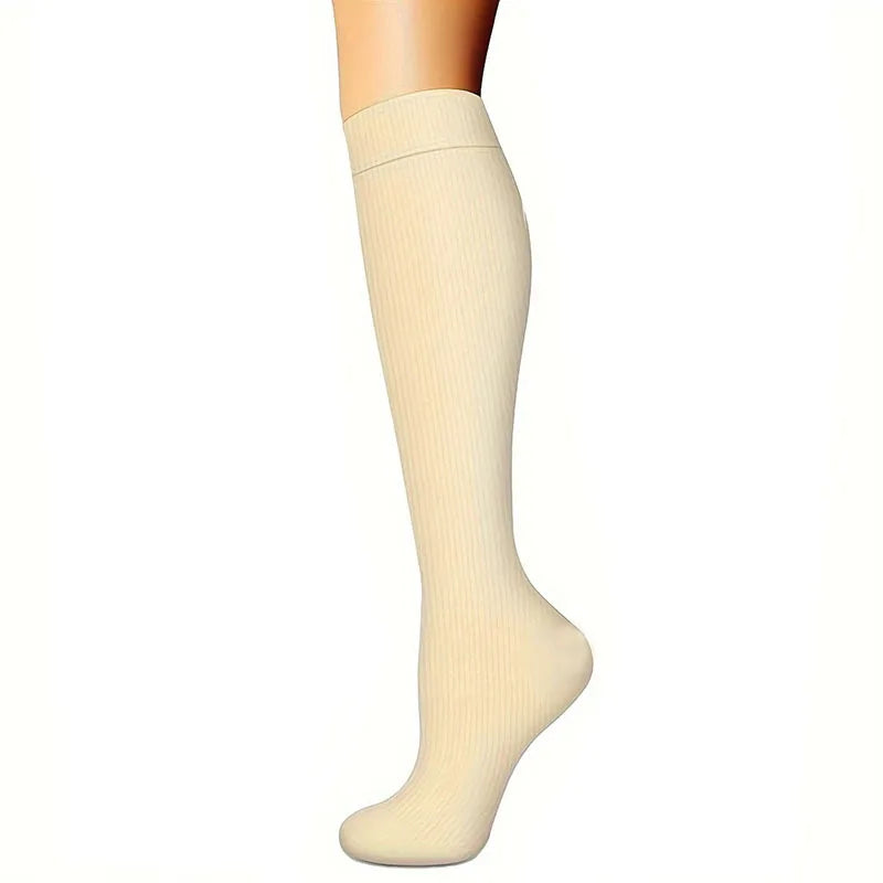 Women Knee High Compression Socks Six Pairs For Running