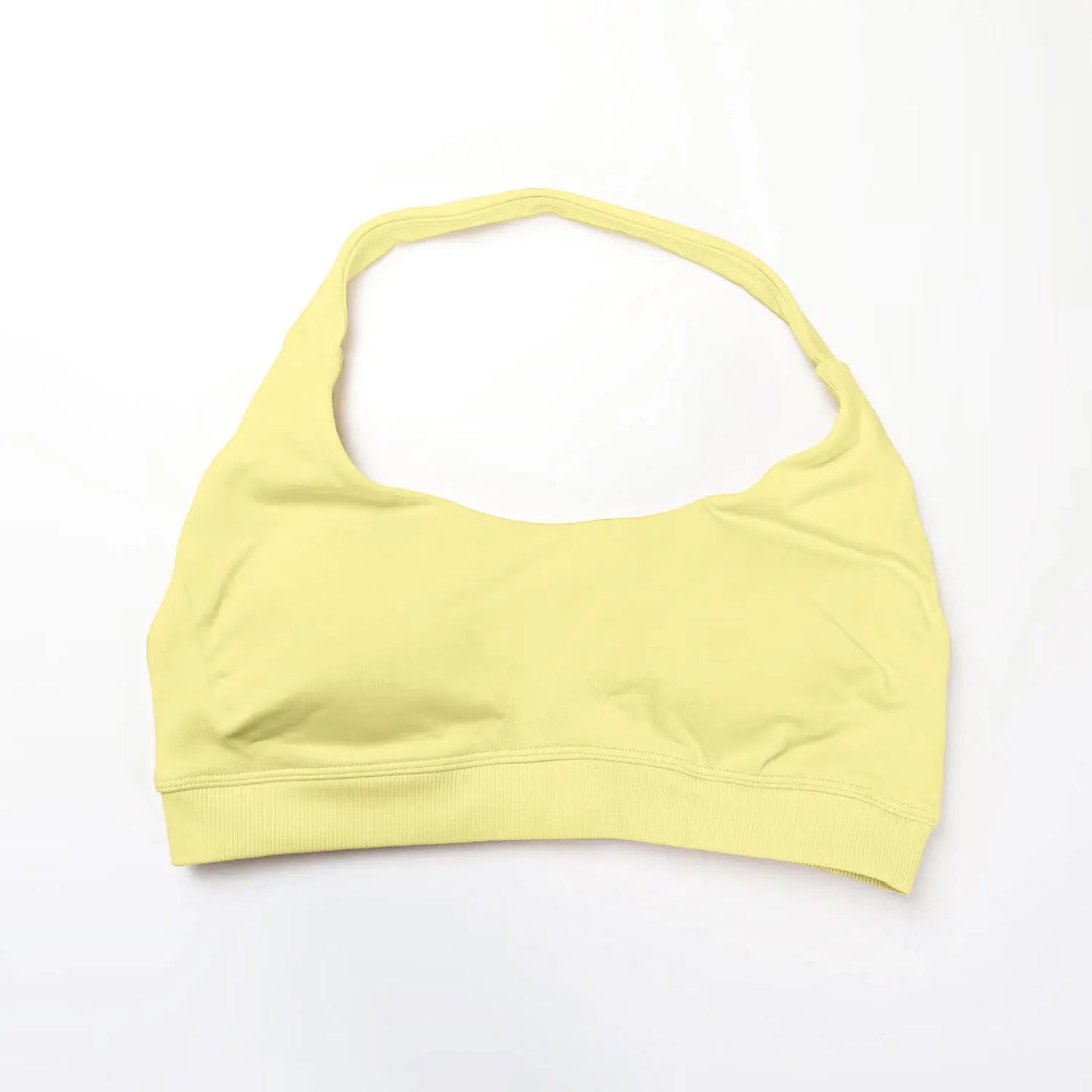 Impact Sports Bra Women Seamless Halter Top Open Back