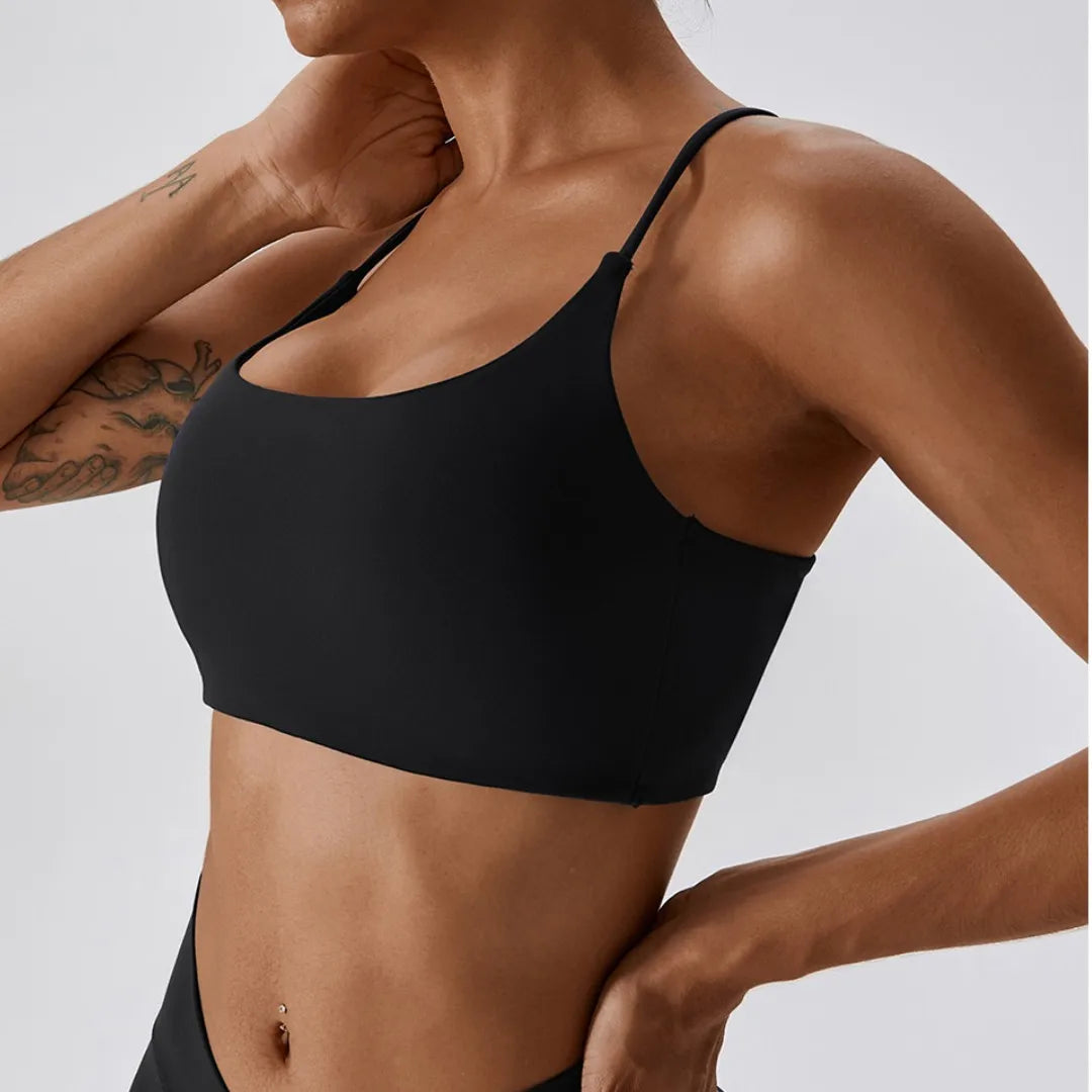 Women Crossback Sports Bra Top For Gym And Yoga Padded