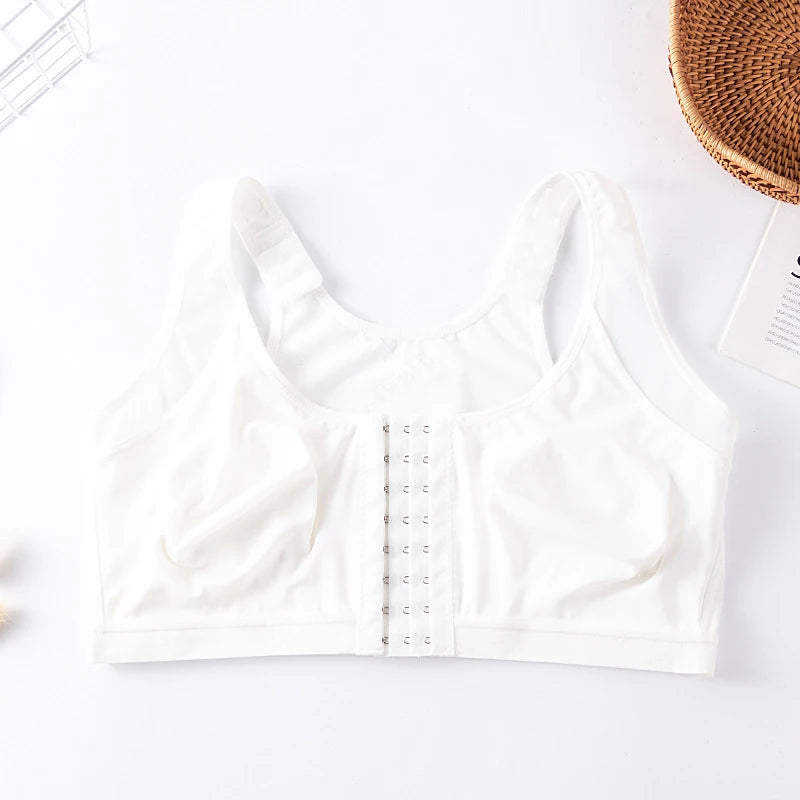 Women Front Open Post Surgical Recovery Bra Wire Free