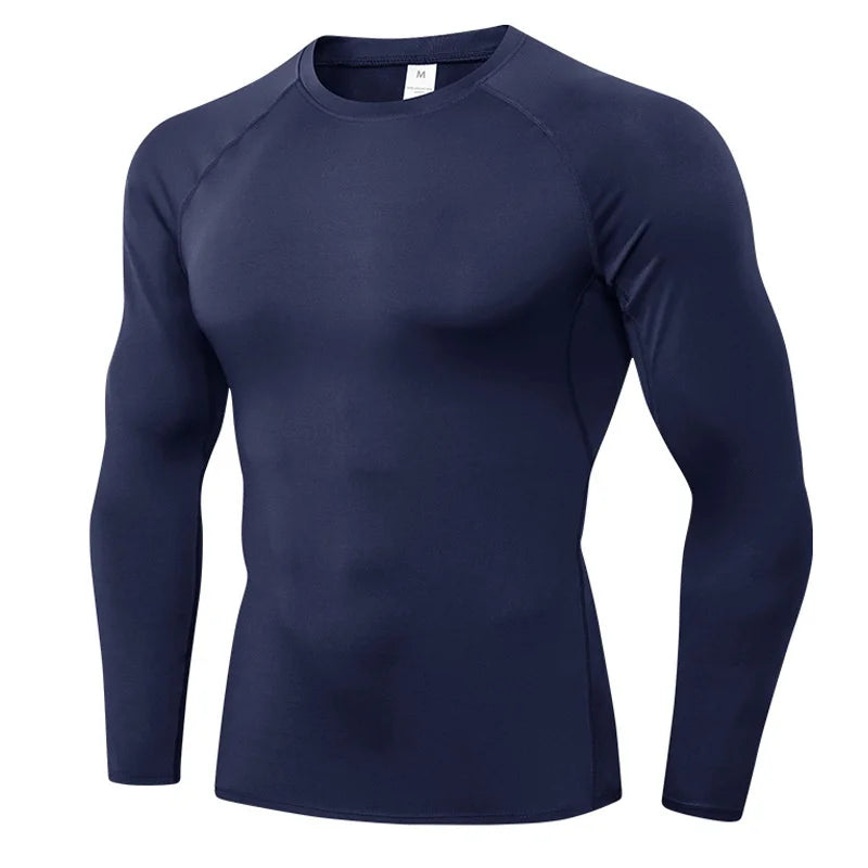 NONECN Compression Long Sleeve Workout Shirt Base Layer