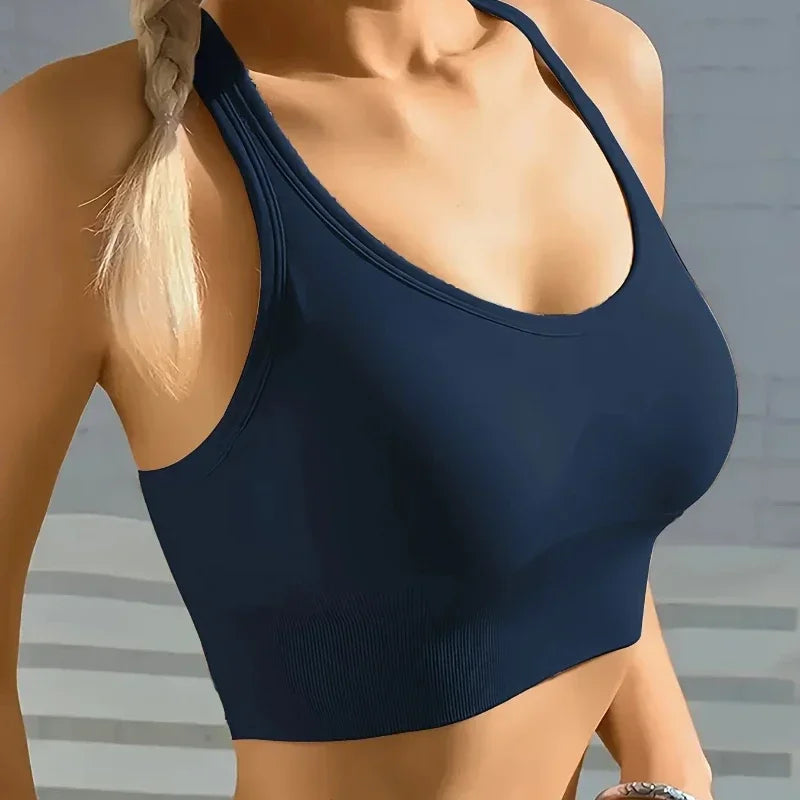 NONECN Sports Seamless Push Up Yoga Tank Bra Breathable