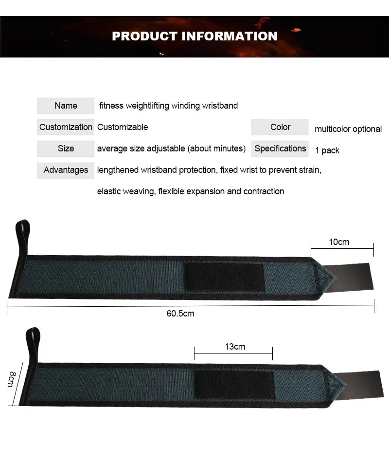Fitness Wrist Wraps For Weight Lifting Cross Training Thumb Support