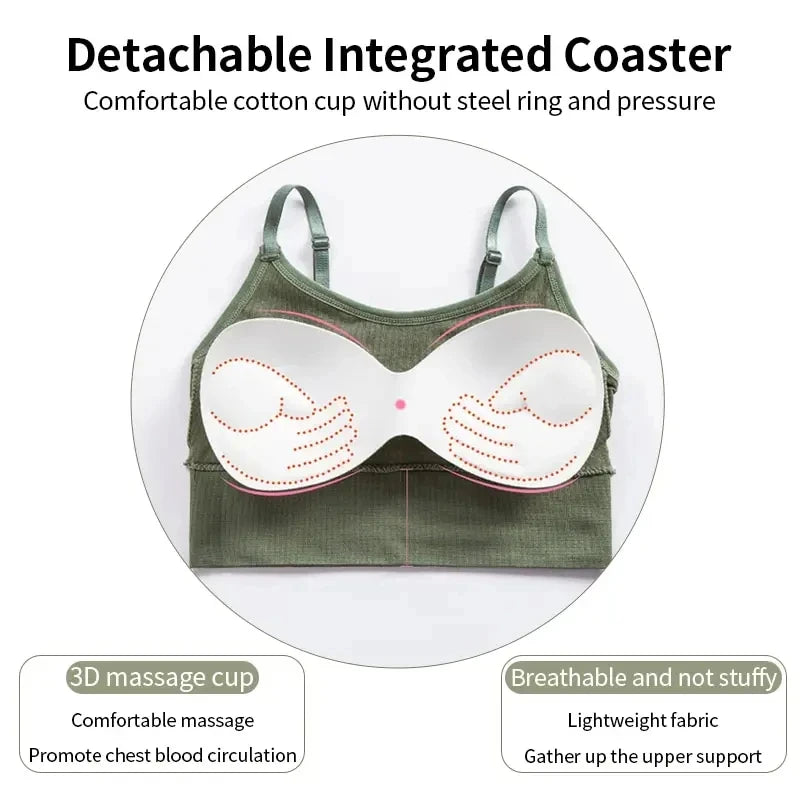 Backless Seamless Sports Bra For Yoga With Adjustable Straps