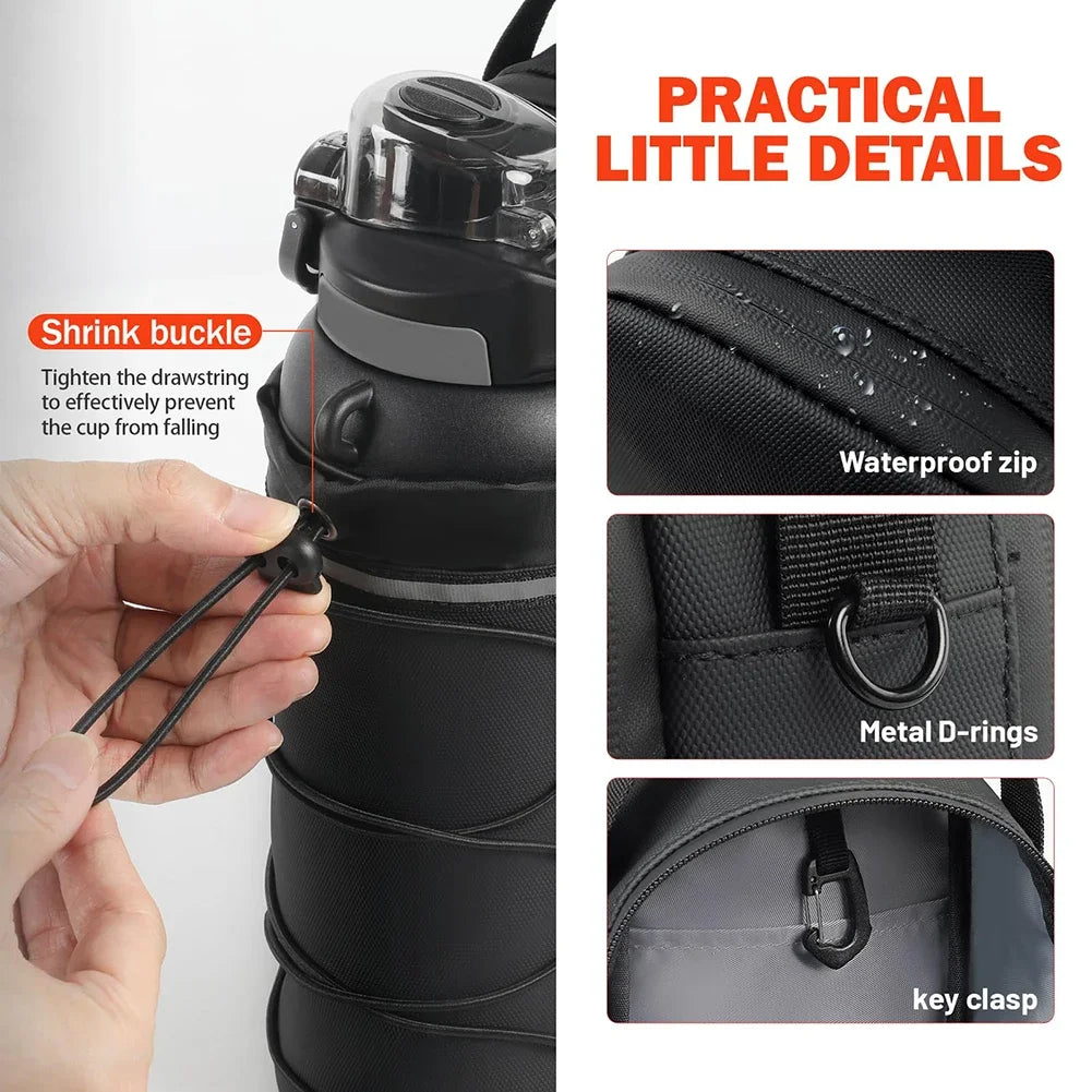 APWIKOGERCN Magnetic Water Bottle Holder Crossbody Bag