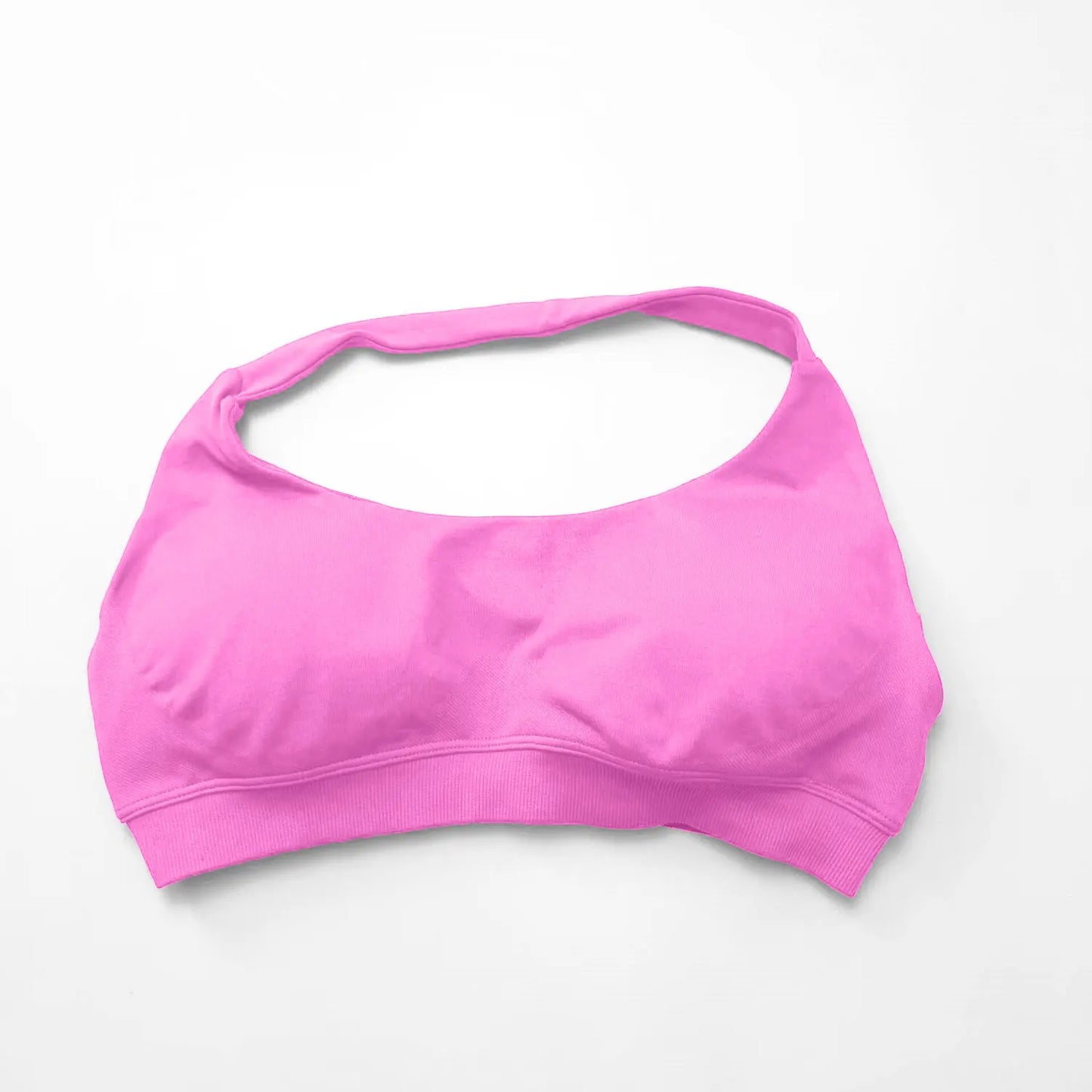 Impact Sports Bra Women Seamless Halter Top Open Back