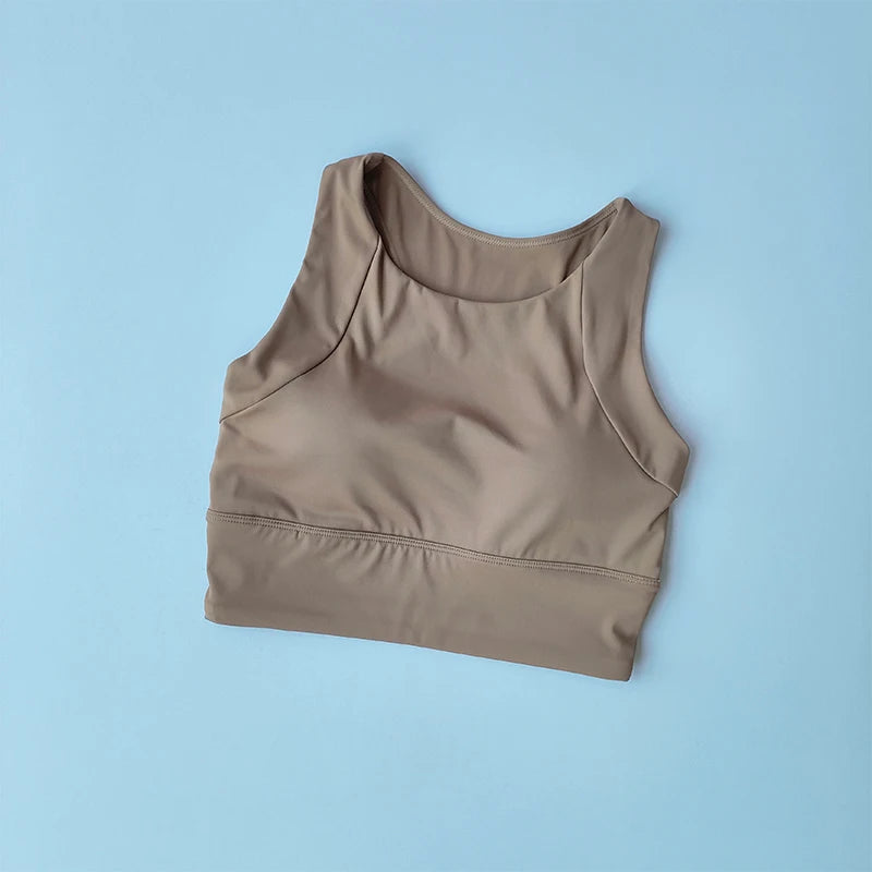 Womens Push Up Sports Bra Breathable Yoga Gym Running Vest