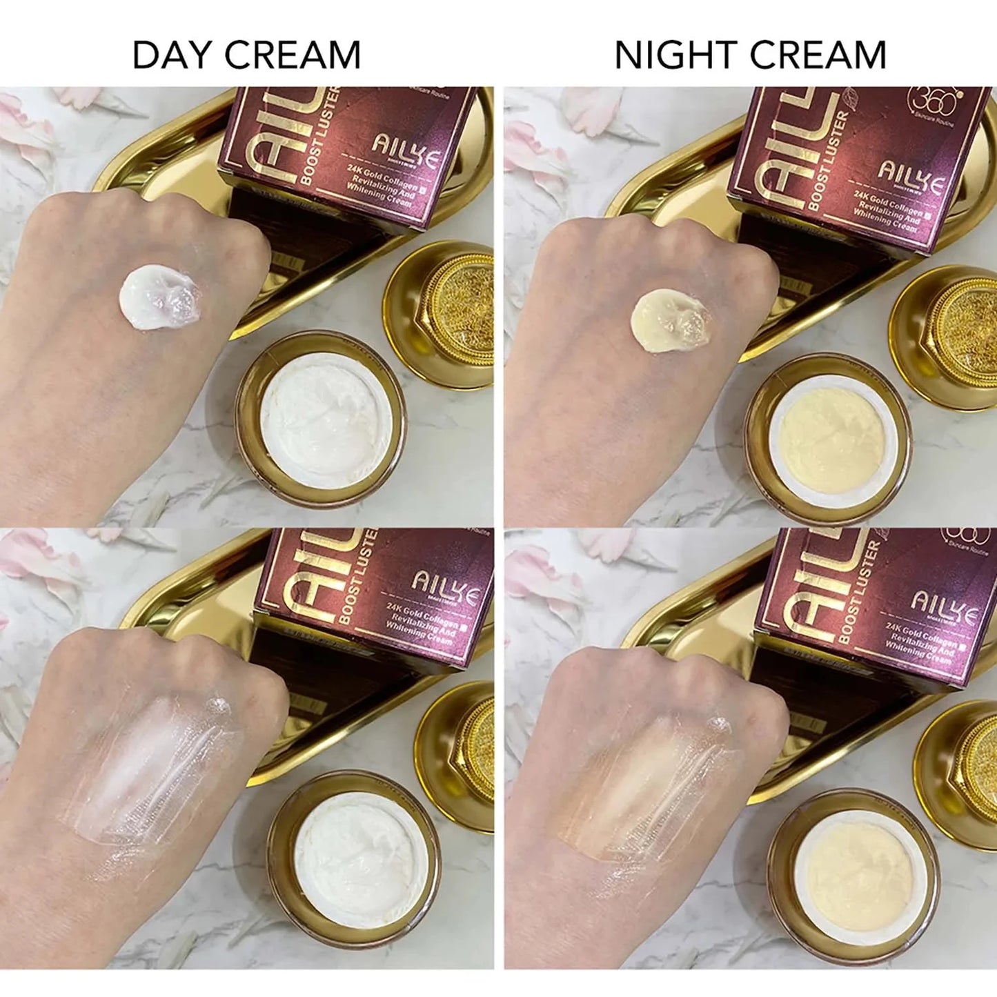 AILKE 24K Collagen Facial Whitening Set Moisturizing