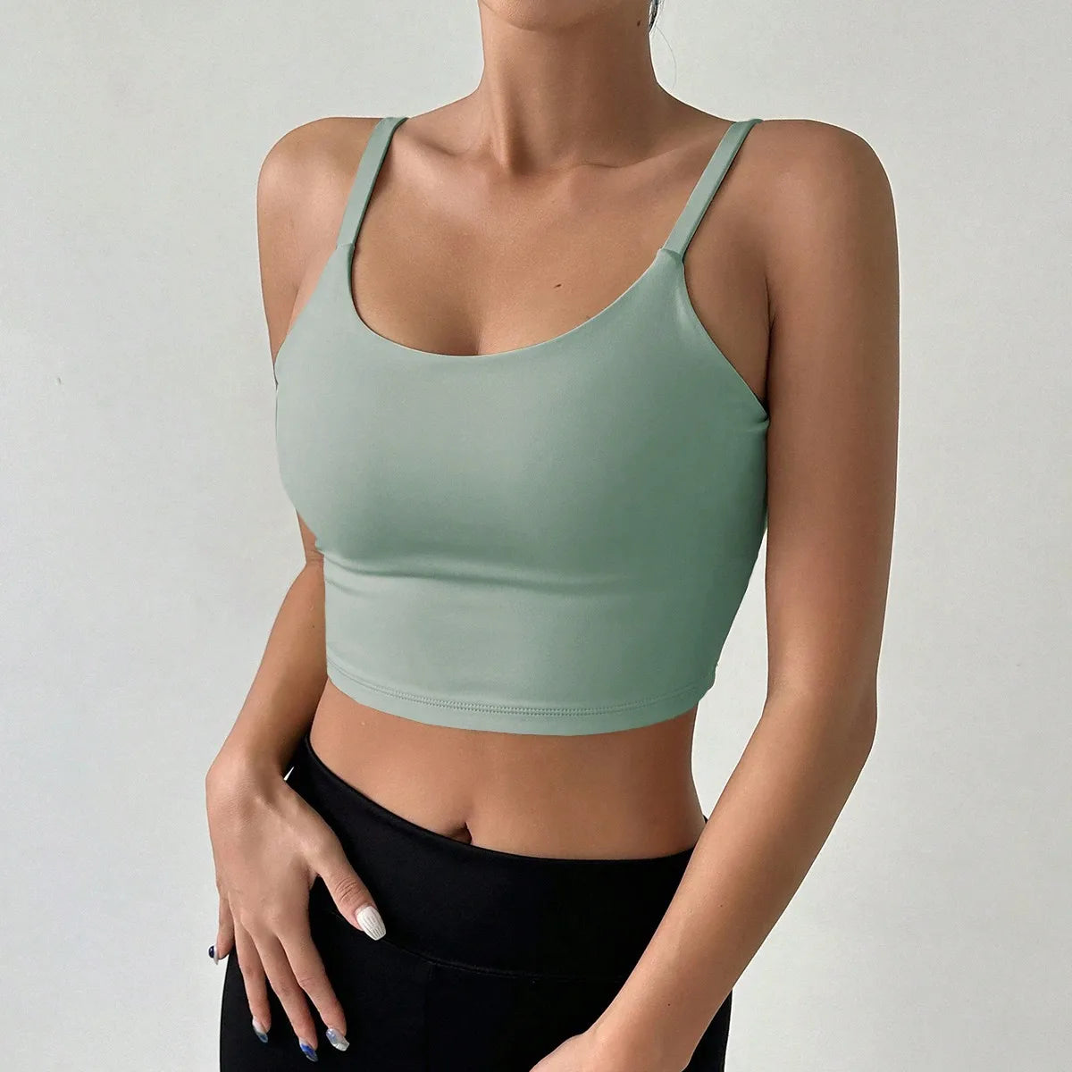 Women Yoga Sports Bra Top Breathable U Shaped Chest Pad