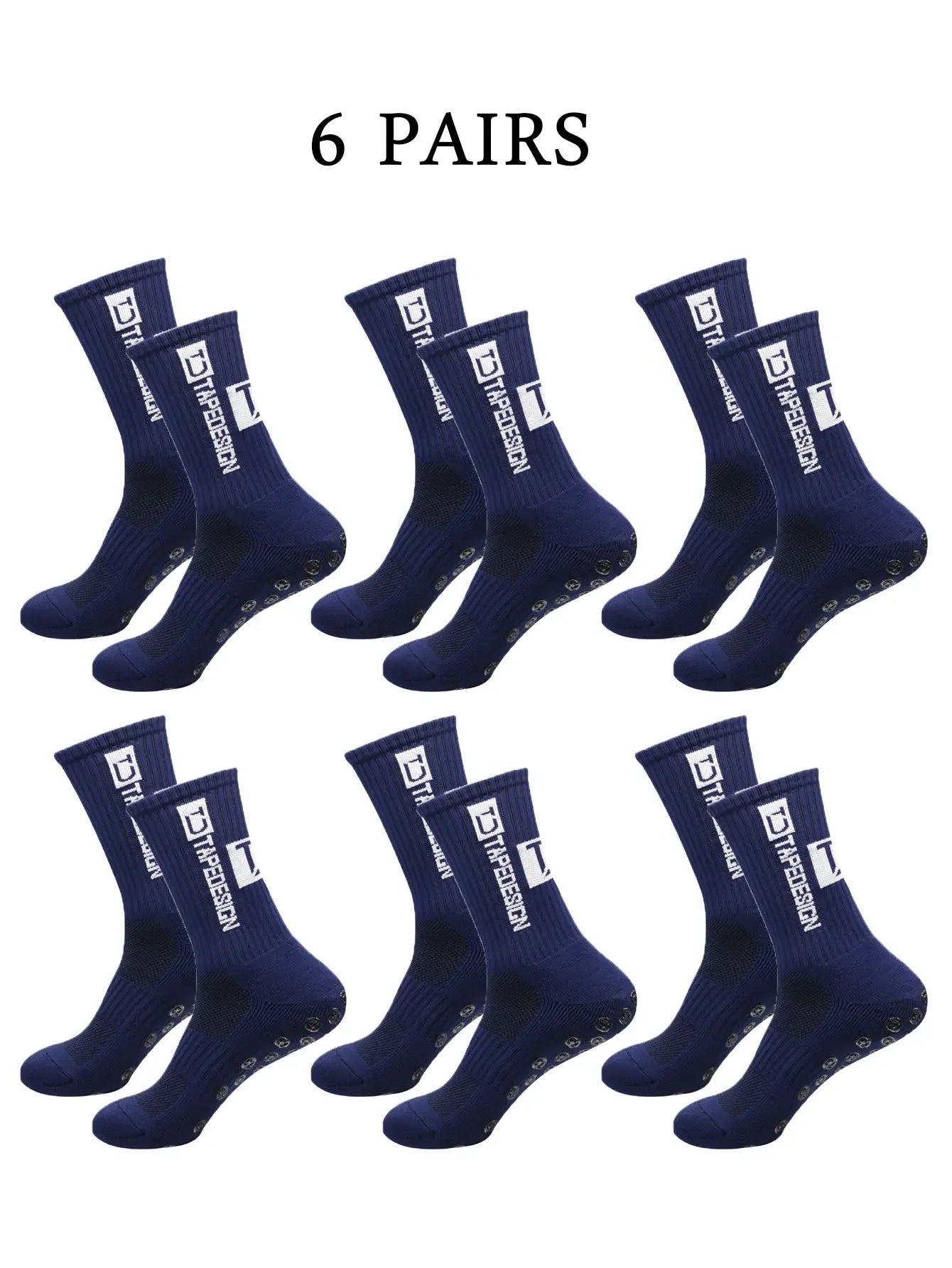 NONECN Football Socks Unisex Mid Length Anti Slip Training Thickened