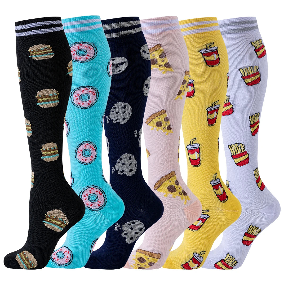 NONECN Knee High Compression Socks for Women Running