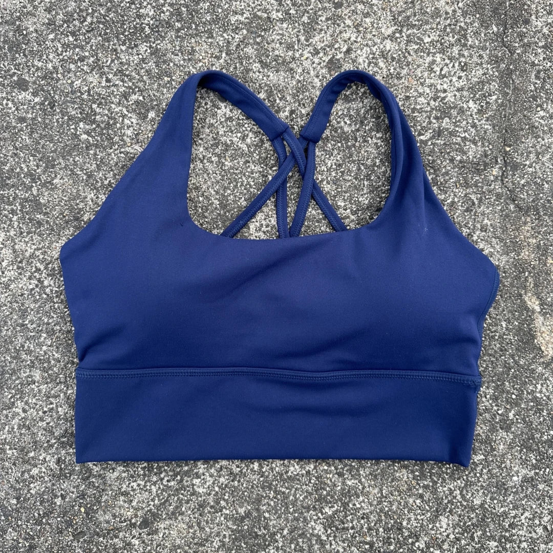 NONECN Cross Back Sports Bra For Women Fitness Yoga Top