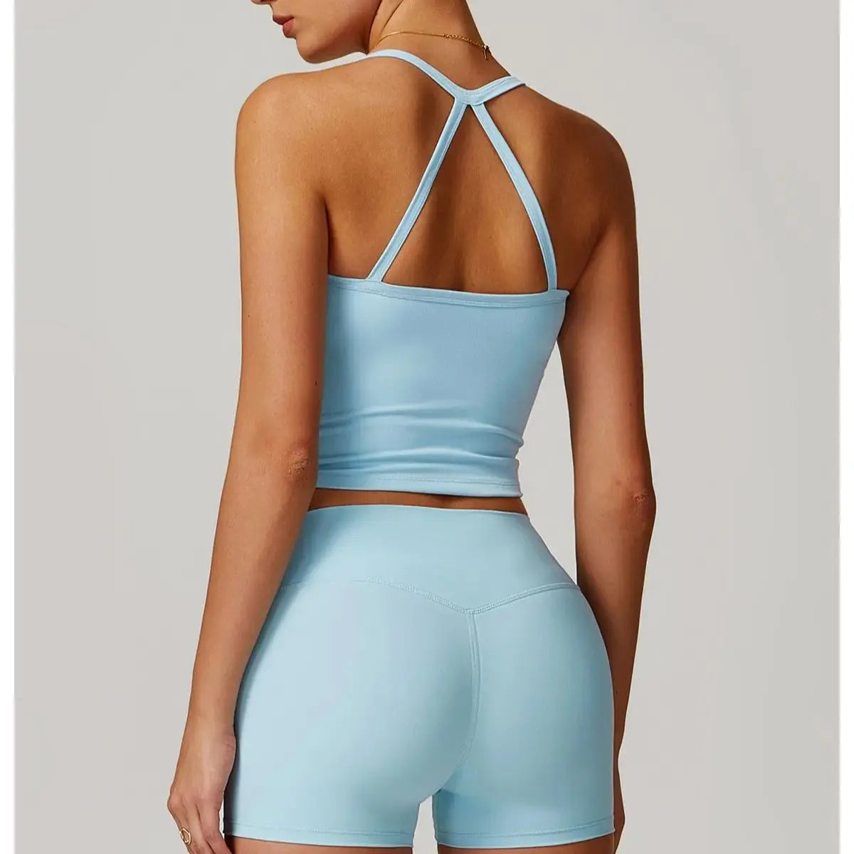 Women's Cross Back Yoga Sports Bra Push Up Fitness Vest