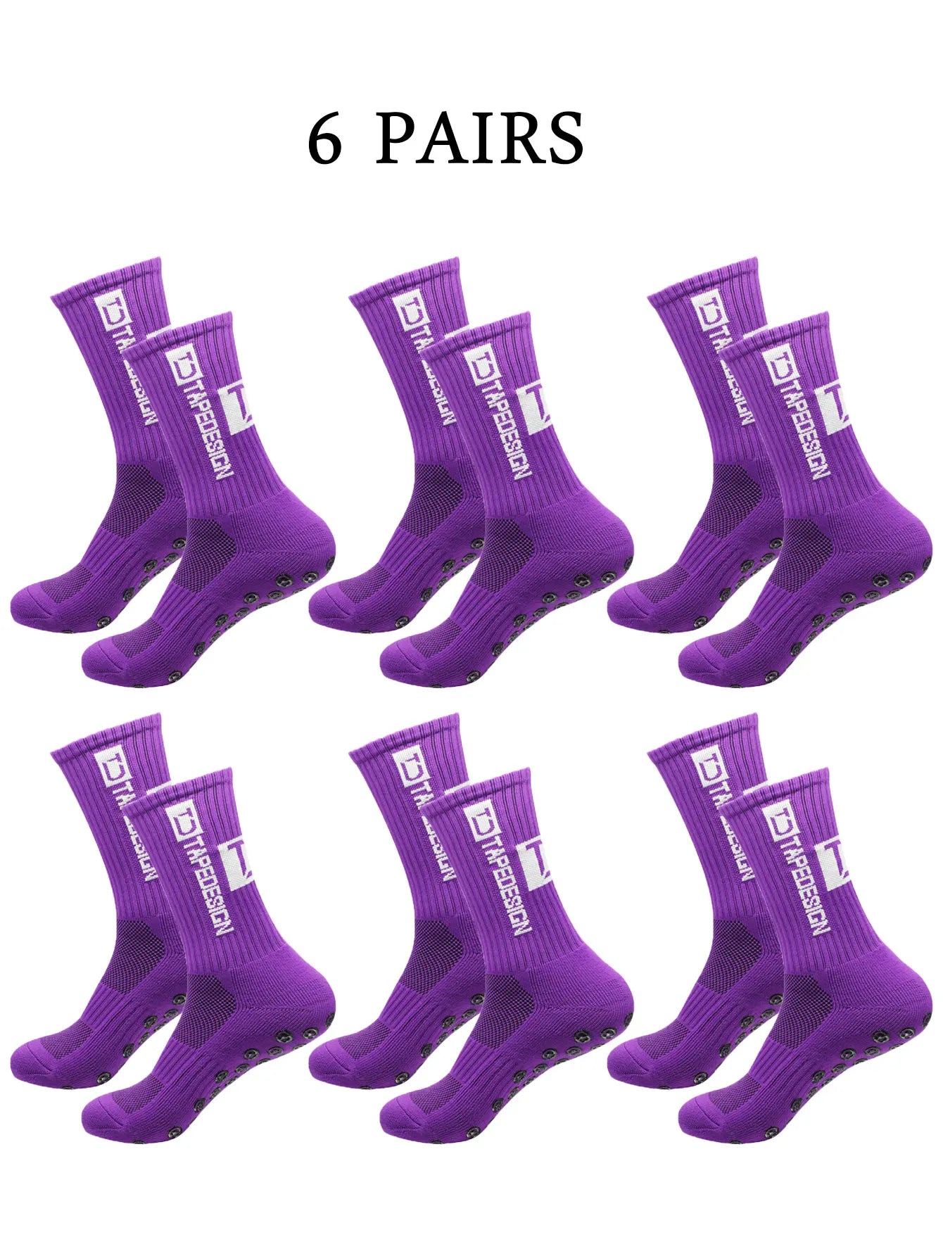 NONECN Football Socks Unisex Mid Length Anti Slip Training Thickened