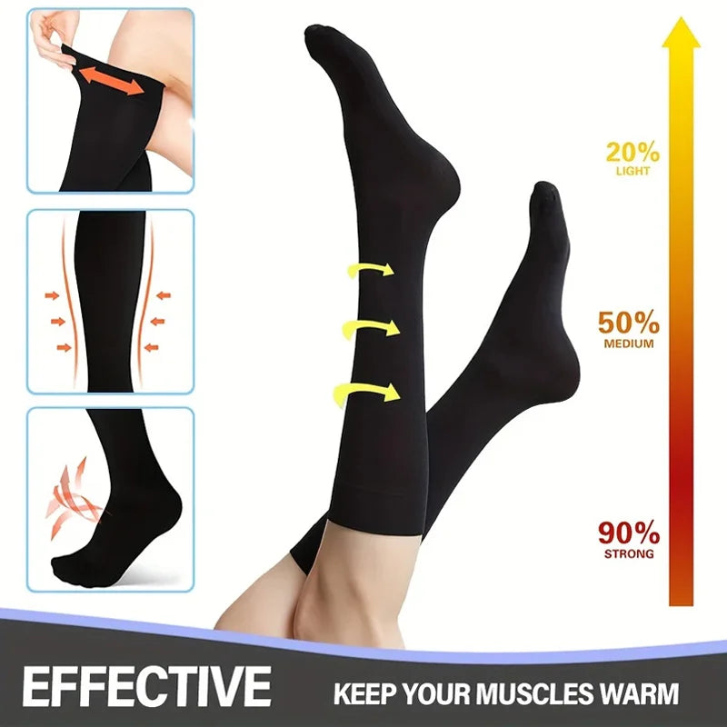 NONECN Eight-Pair Compression Socks for Men and Women