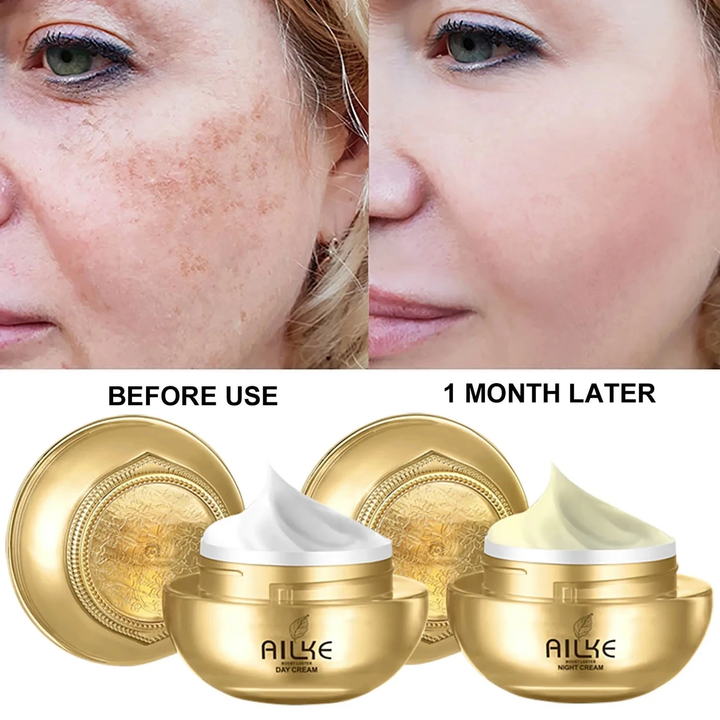 AILKE 24K Collagen Facial Whitening Set Moisturizing