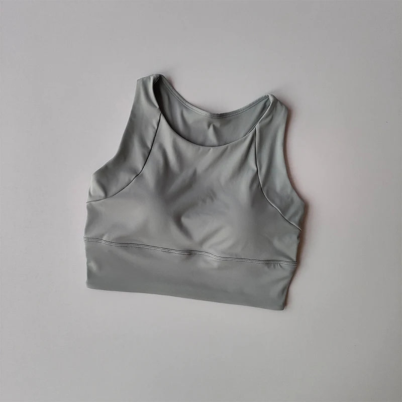Womens Push Up Sports Bra Breathable Yoga Gym Running Vest