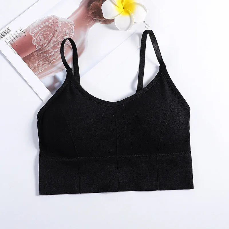Backless Seamless Sports Bra For Yoga With Adjustable Straps