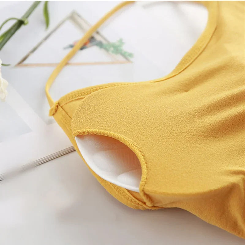 Women Cross Strap Sports Bra Breathable Push Up Yoga Top
