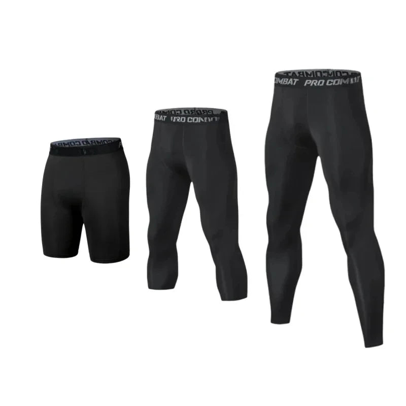 NONECN Mens Compression Pants Tights Cool Dry Leggings Baselayer Running