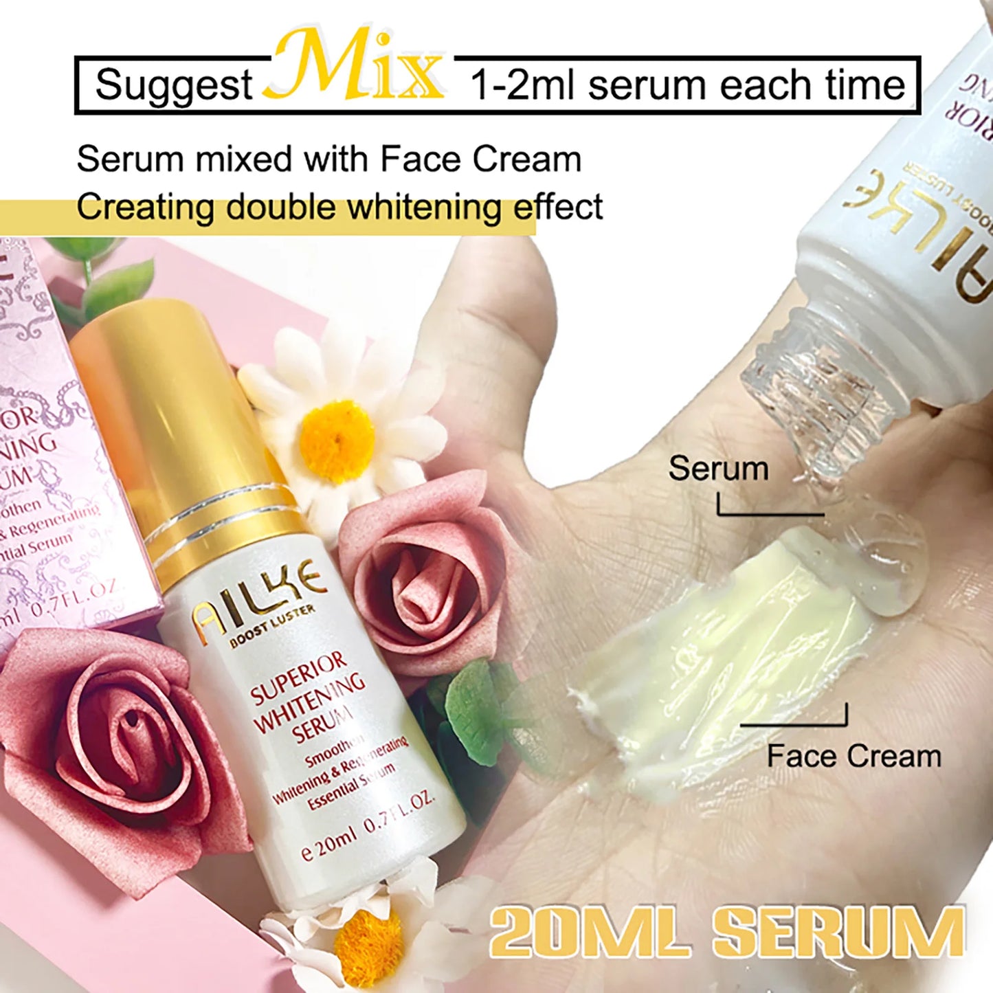 AILKE 24K Collagen Facial Whitening Set Moisturizing