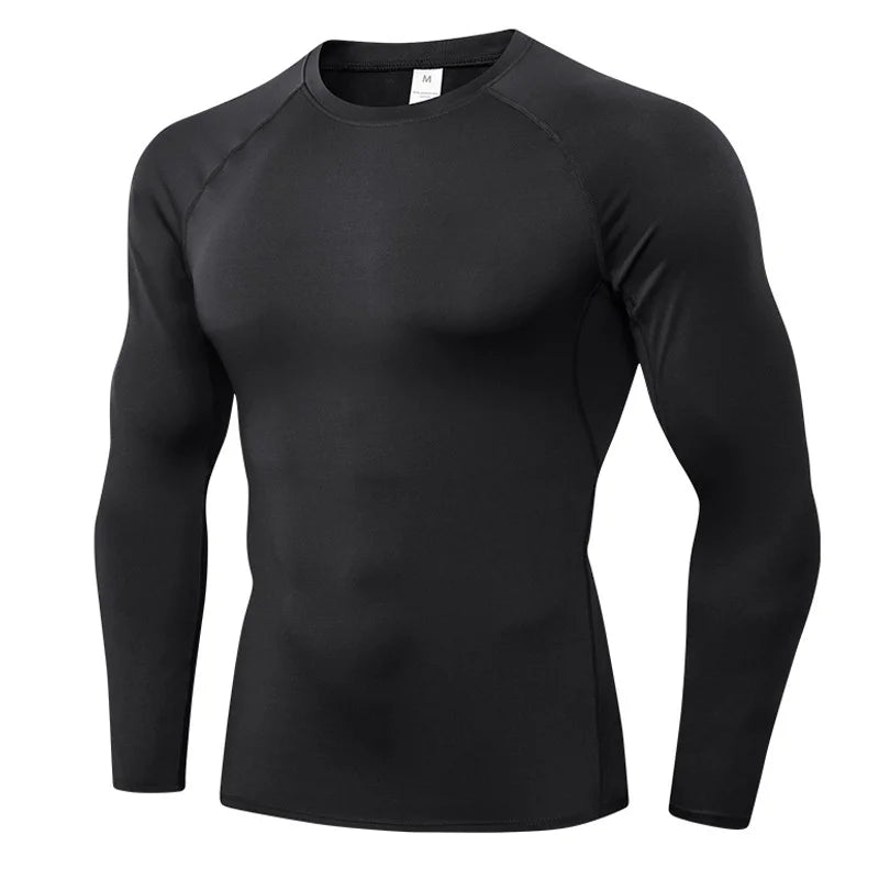 NONECN Compression Long Sleeve Workout Shirt Base Layer