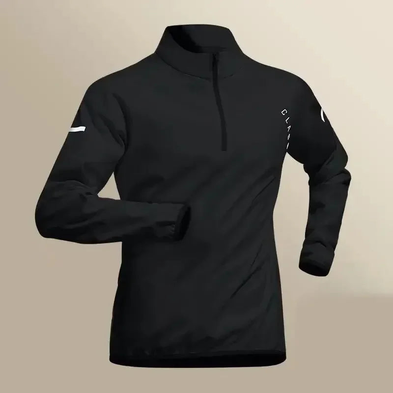 Men's Quick Dry Jacket And Jogger Set For Outdoor Fitness