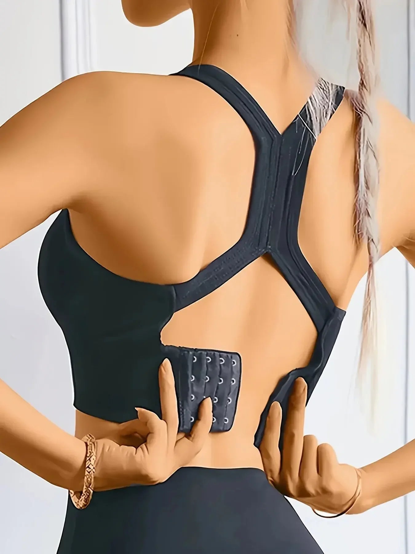 NONECN Sports Seamless Push Up Yoga Tank Bra Breathable