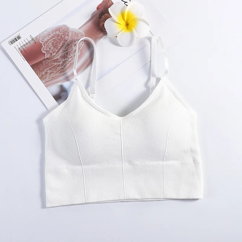 Backless Seamless Sports Bra For Yoga With Adjustable Straps