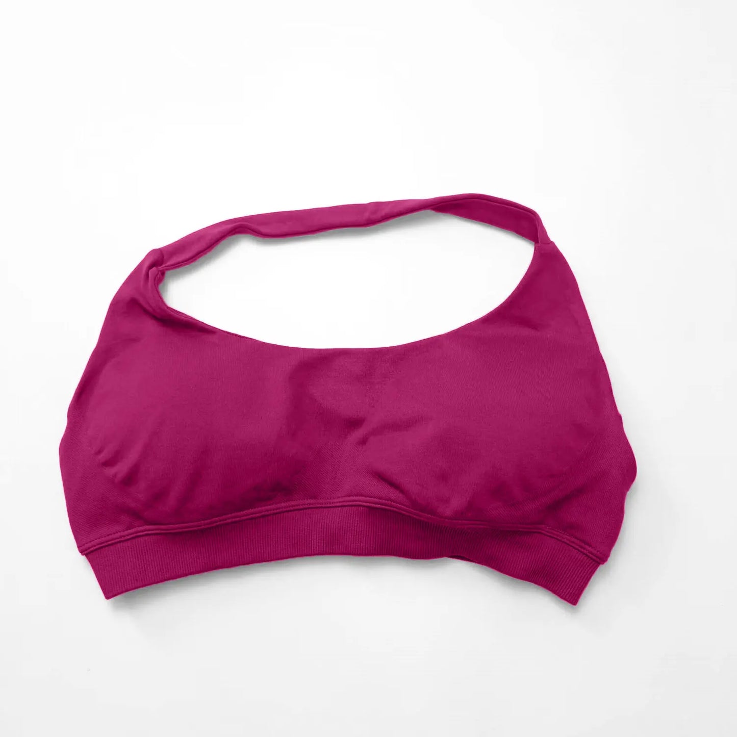 Impact Sports Bra Women Seamless Halter Top Open Back