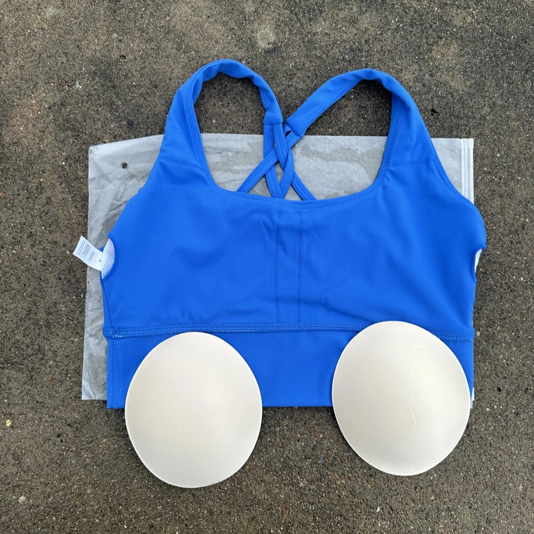 NONECN Cross Back Sports Bra For Women Fitness Yoga Top