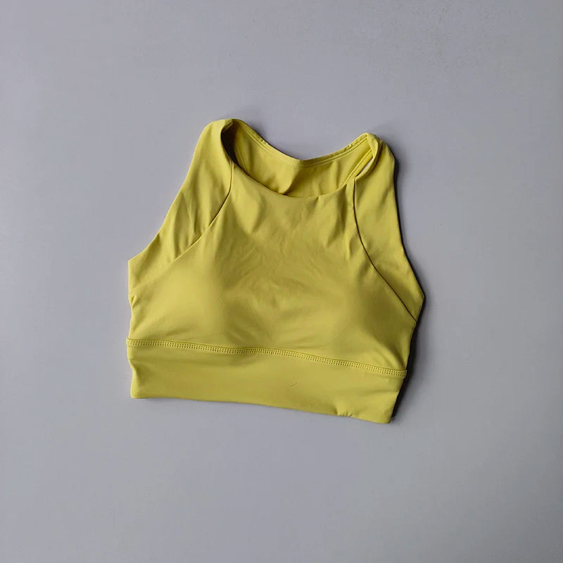 Womens Push Up Sports Bra Breathable Yoga Gym Running Vest