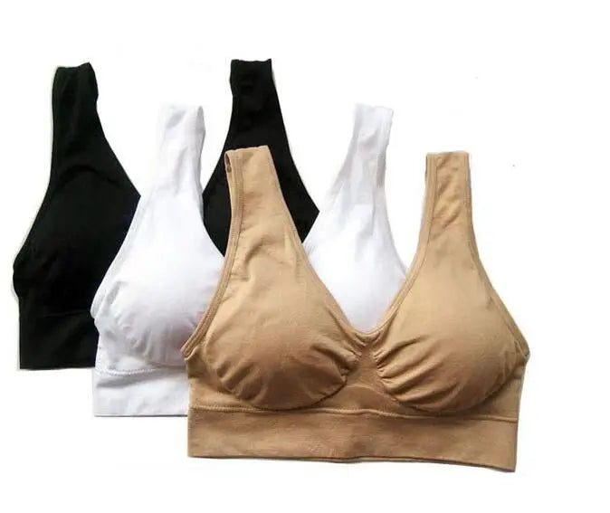 Seamless Yoga Sports Bra With Removable Pads For Women