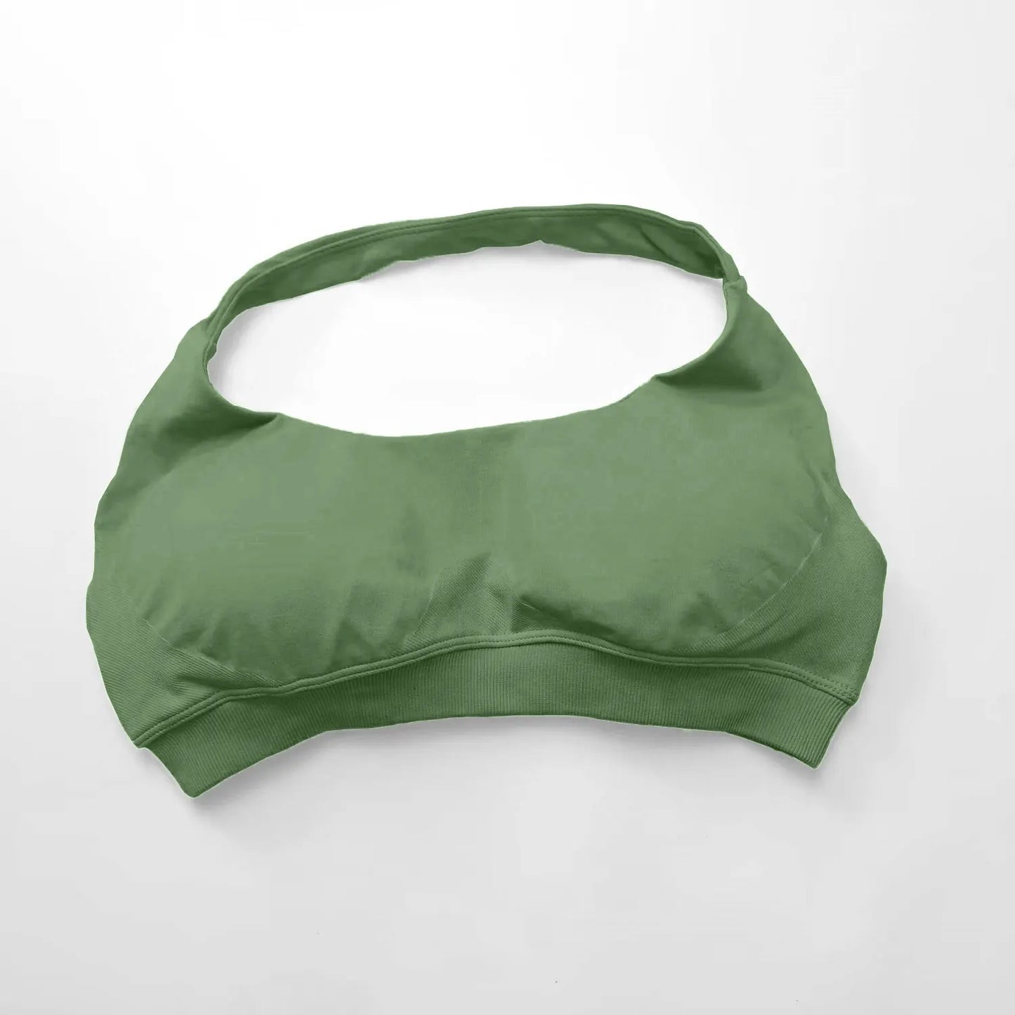 Impact Sports Bra Women Seamless Halter Top Open Back