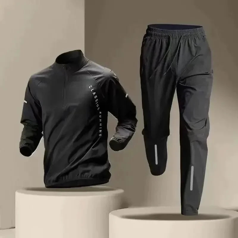 Quick Dry Jacket Two Piece Running Set For Women Reflective