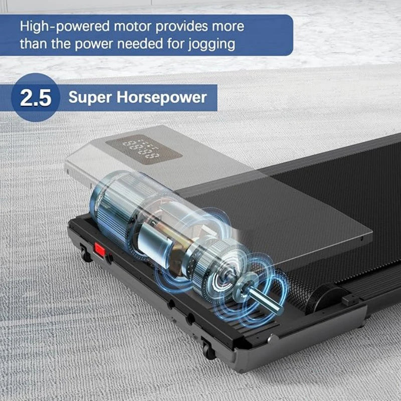 Superun 2.5 HP Home Treadmill With LCD Data Display 2in1