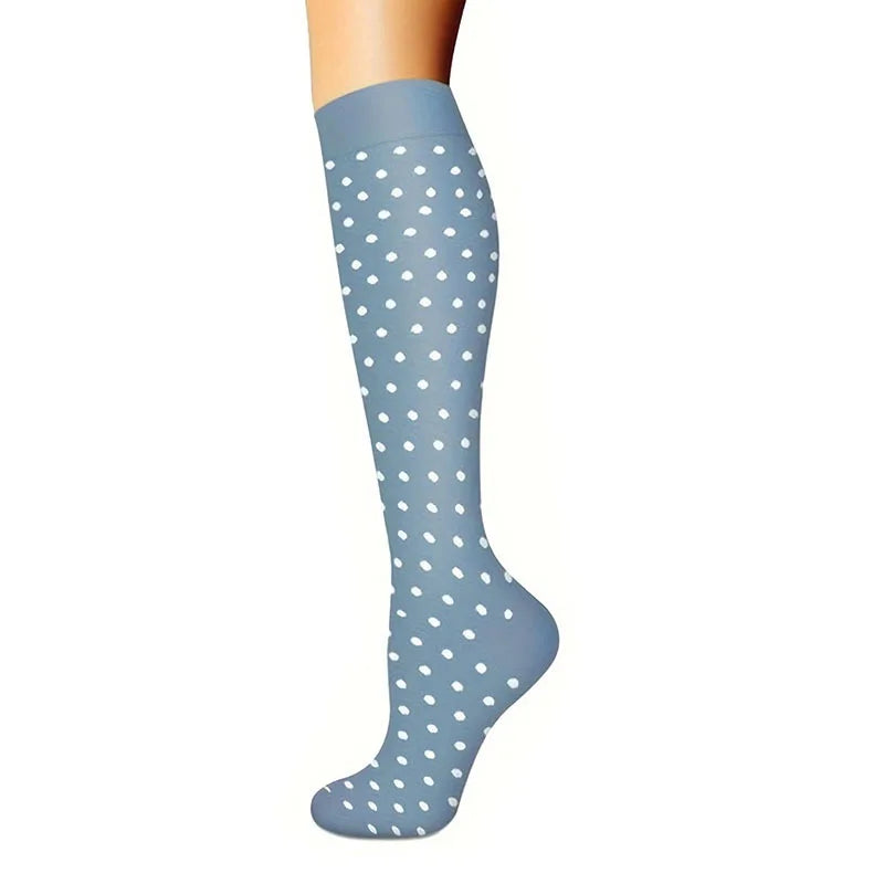 Women Knee High Compression Socks Six Pairs For Running