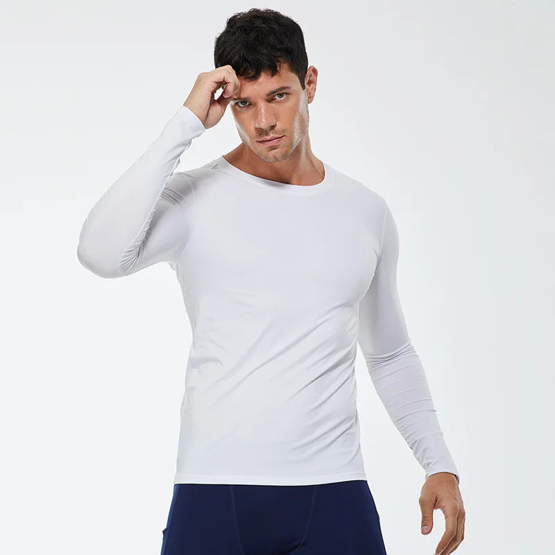 Womens Autumn Winter Compression Running T Shirt Long Sleeve