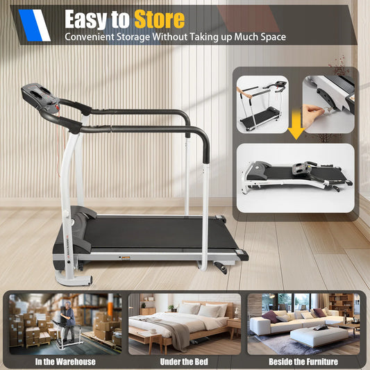 NONEDriving 110V Treadmill For Senior Home Use With LCD Screen