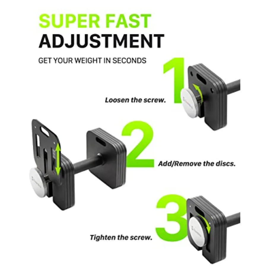 Eisenlink Adjustable Dumbbell Set 10 50 80lb Quick Lock