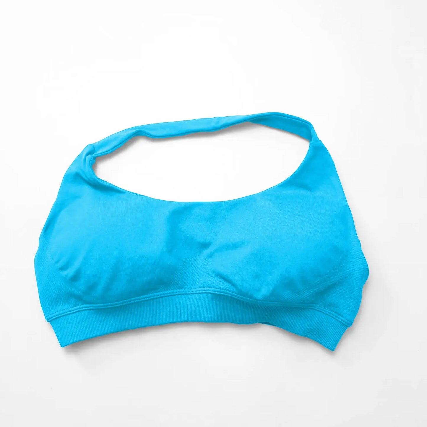 Impact Sports Bra Women Seamless Halter Top Open Back