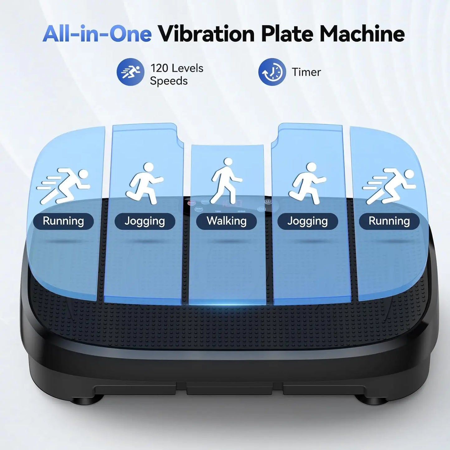 HTM Vibration Plate Fitness Multifunction Trainer 330 Pounds