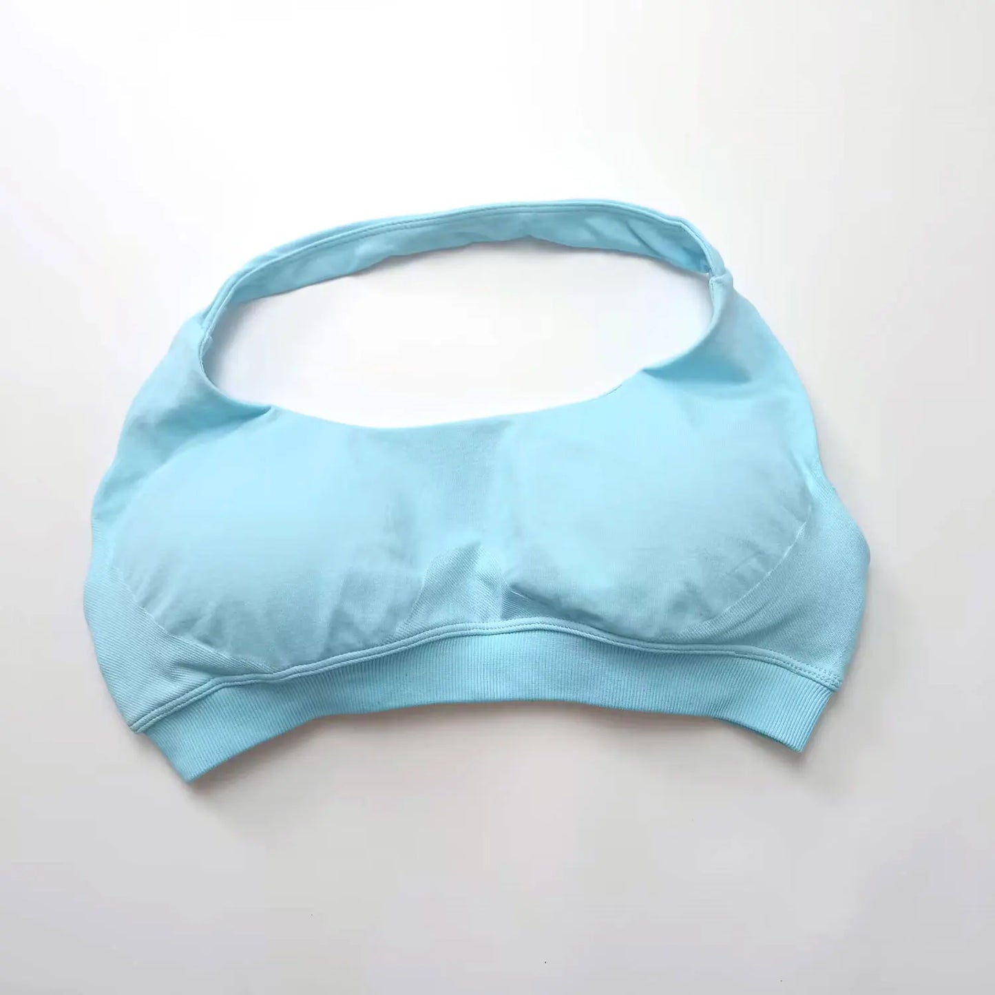 Impact Sports Bra Women Seamless Halter Top Open Back