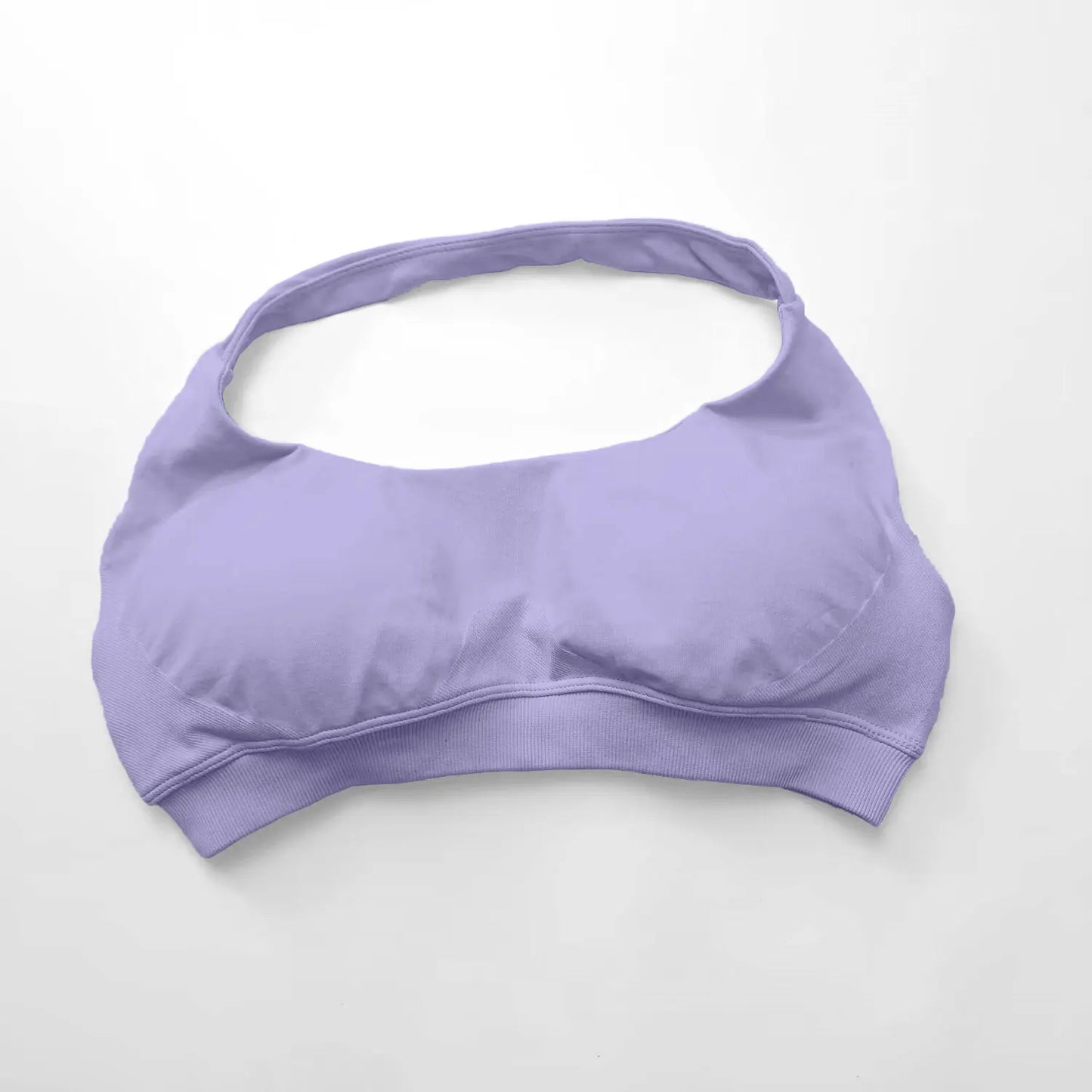 Impact Sports Bra Women Seamless Halter Top Open Back
