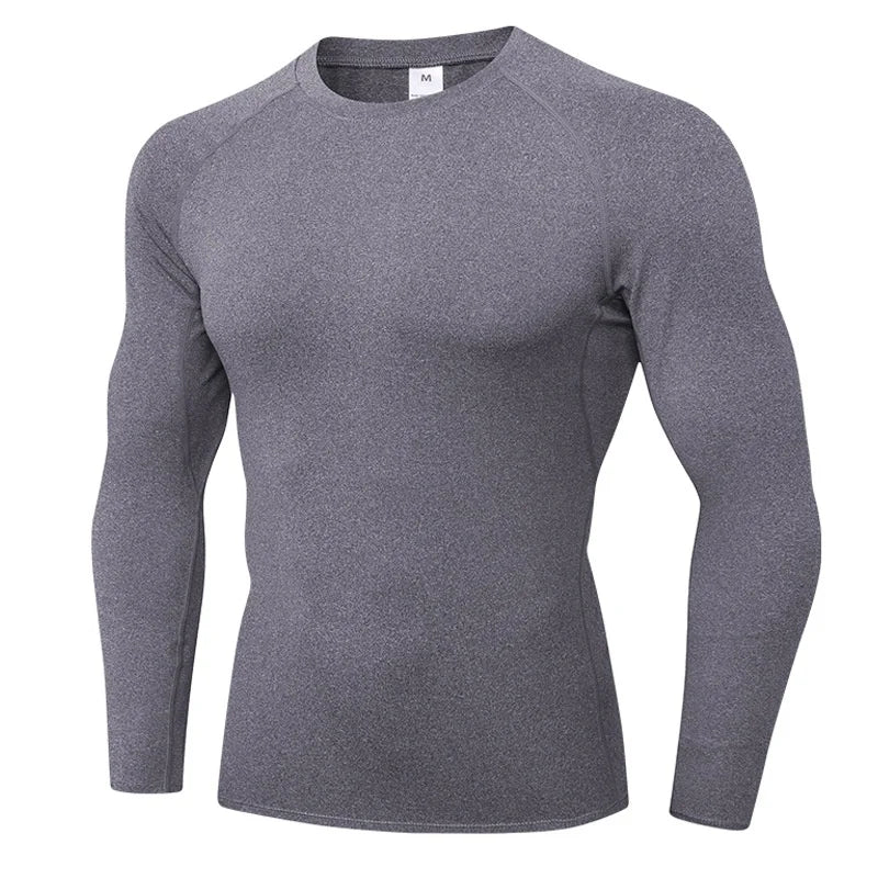 NONECN Compression Long Sleeve Workout Shirt Base Layer