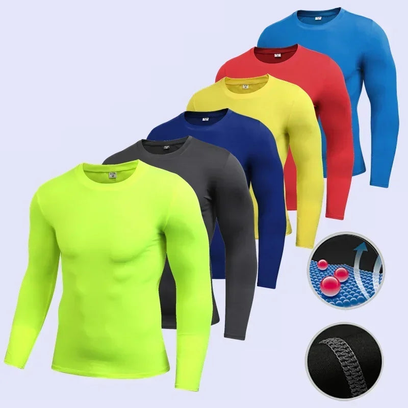 Womens Autumn Winter Compression Running T Shirt Long Sleeve