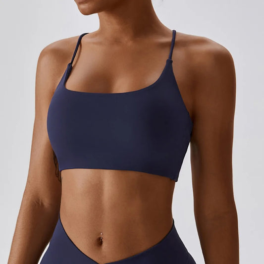 Women Crossback Sports Bra Top For Gym And Yoga Padded