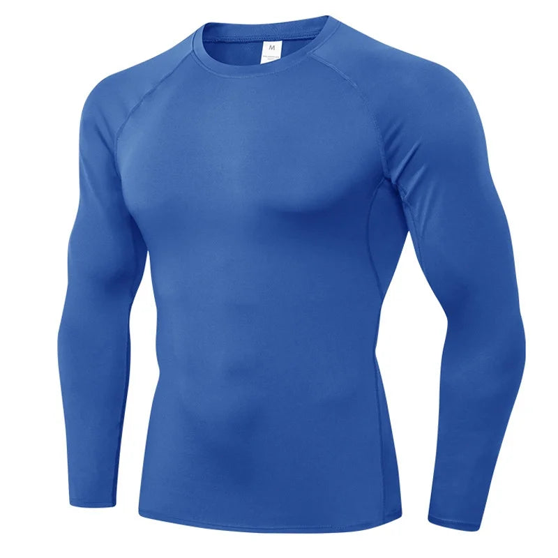 NONECN Compression Long Sleeve Workout Shirt Base Layer