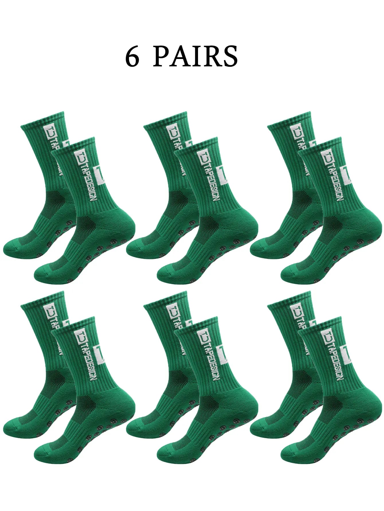 NONECN Football Socks Unisex Mid Length Anti Slip Training Thickened
